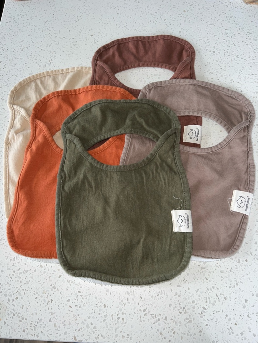 Earth colors bib bundle 0-8 months